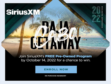 Sirius XM Free Pre-Owned Program